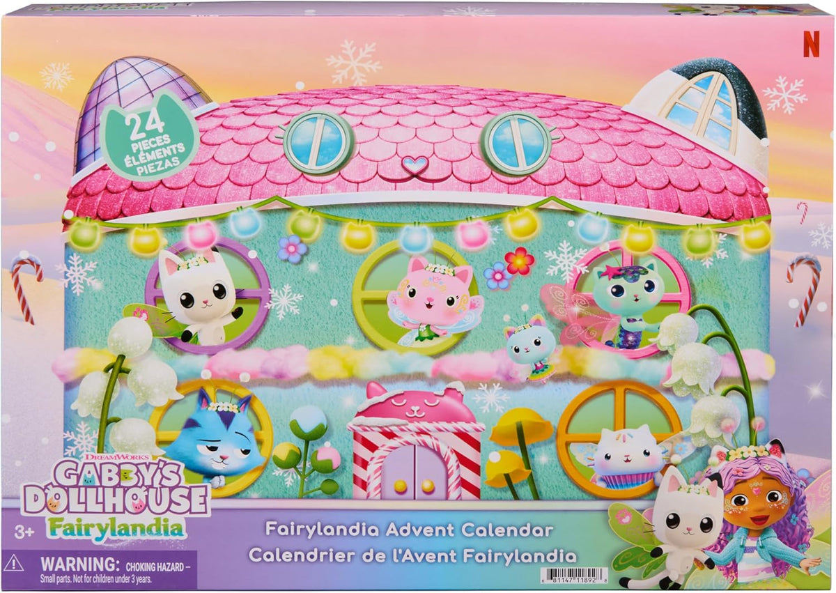 日英美直送 Gabby's Dollhouse Fairylandia Advent Calendar 聖誕倒數日曆 兒童款 聖誕快樂特輯 不參與$900免運 滿$900可加$25免運到順豐站/智能櫃 Christmas Advent Calendars 2026