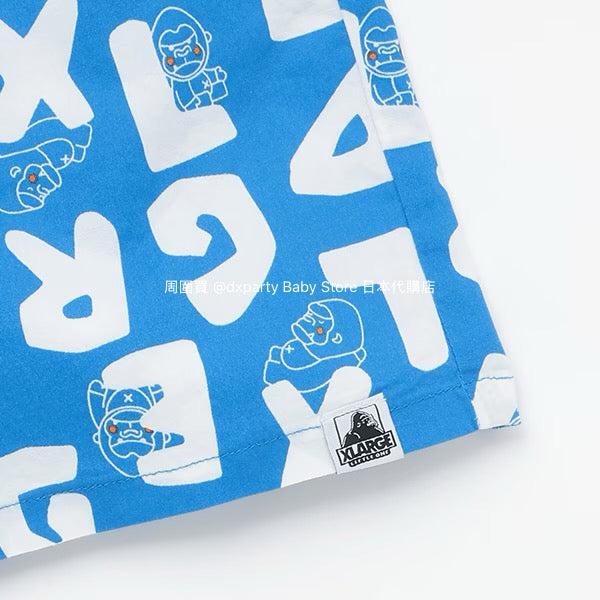 Japanese XLARGE KIDS Printed Shorts 80-140cm Boys Summer PANTS 