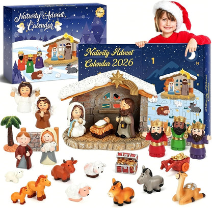 日英美直送 Nativity Set Advent Calendar 聖誕倒數日曆 兒童款 聖誕快樂特輯 不參與$900免運 滿$900可加$25免運到順豐站/智能櫃 Christmas Advent Calendars 2026
