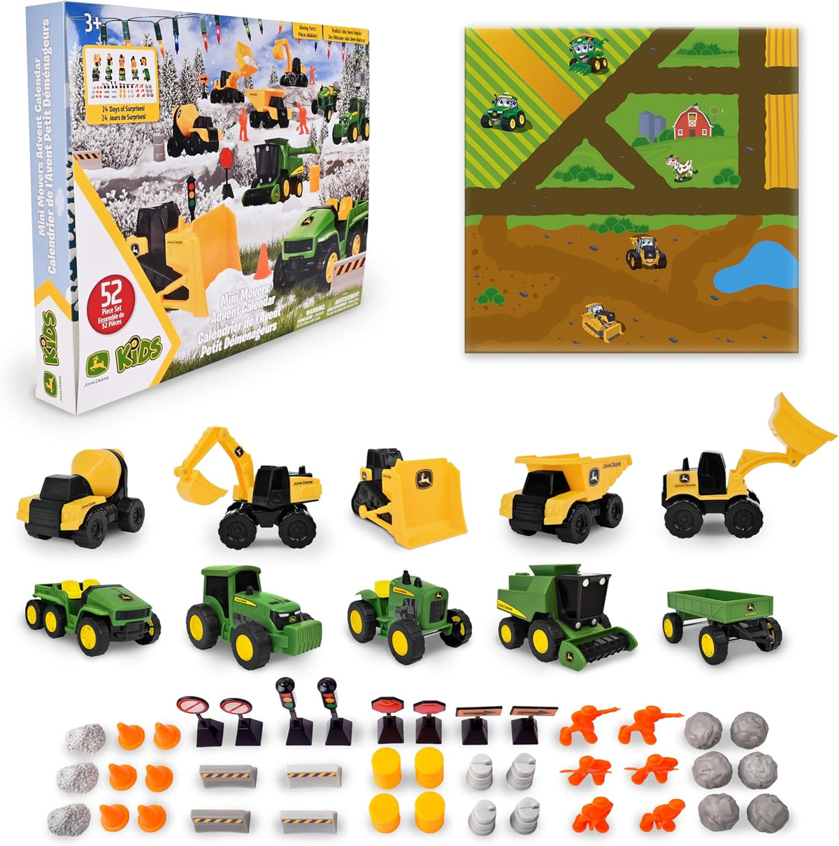 日英美直送 John Deere Mini Movers Advent Calendar 聖誕倒數日曆 兒童款 聖誕快樂特輯 不參與$900免運 滿$900可加$25免運到順豐站/智能櫃 Christmas Advent Calendars 2026