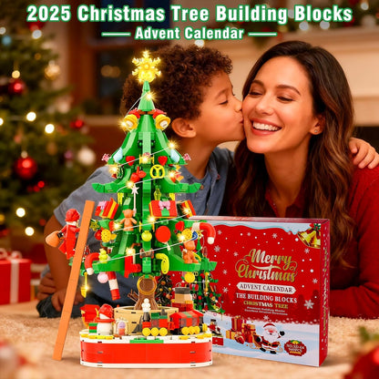 英美直送 LED Christmas Tree Building Blocks 聖誕倒數日曆 大人款/兒童款 聖誕快樂特輯 聖誕倒數日曆A 不參與$900免運 滿$900可加$25免運 Christmas Advent Calendars 2025
