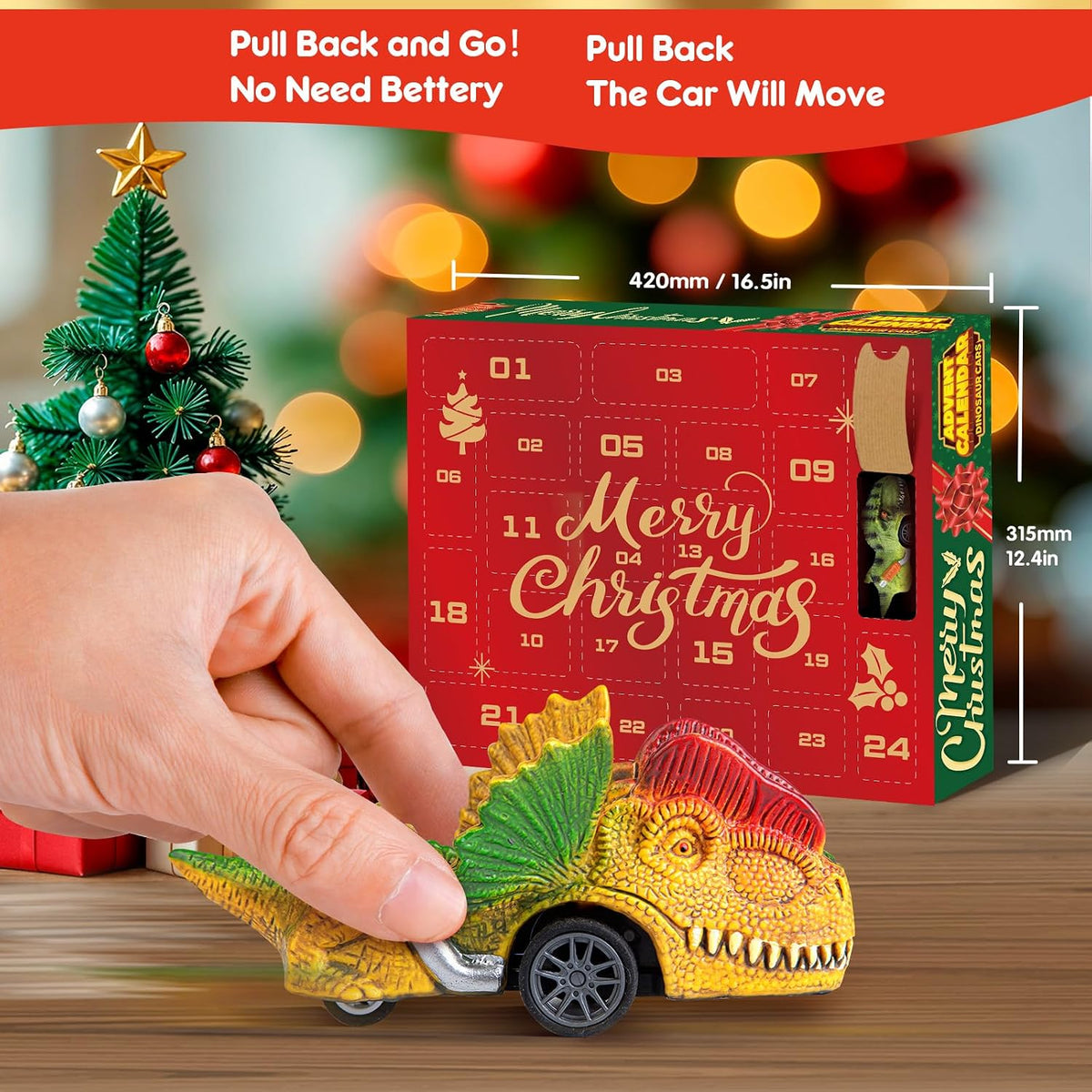 日英美直送 Dinosaur Monster Truck Advent Calendar 聖誕倒數日曆 兒童款 聖誕快樂特輯 不參與$900免運 滿$900可加$25免運到順豐站/智能櫃 Christmas Advent Calendars 2026