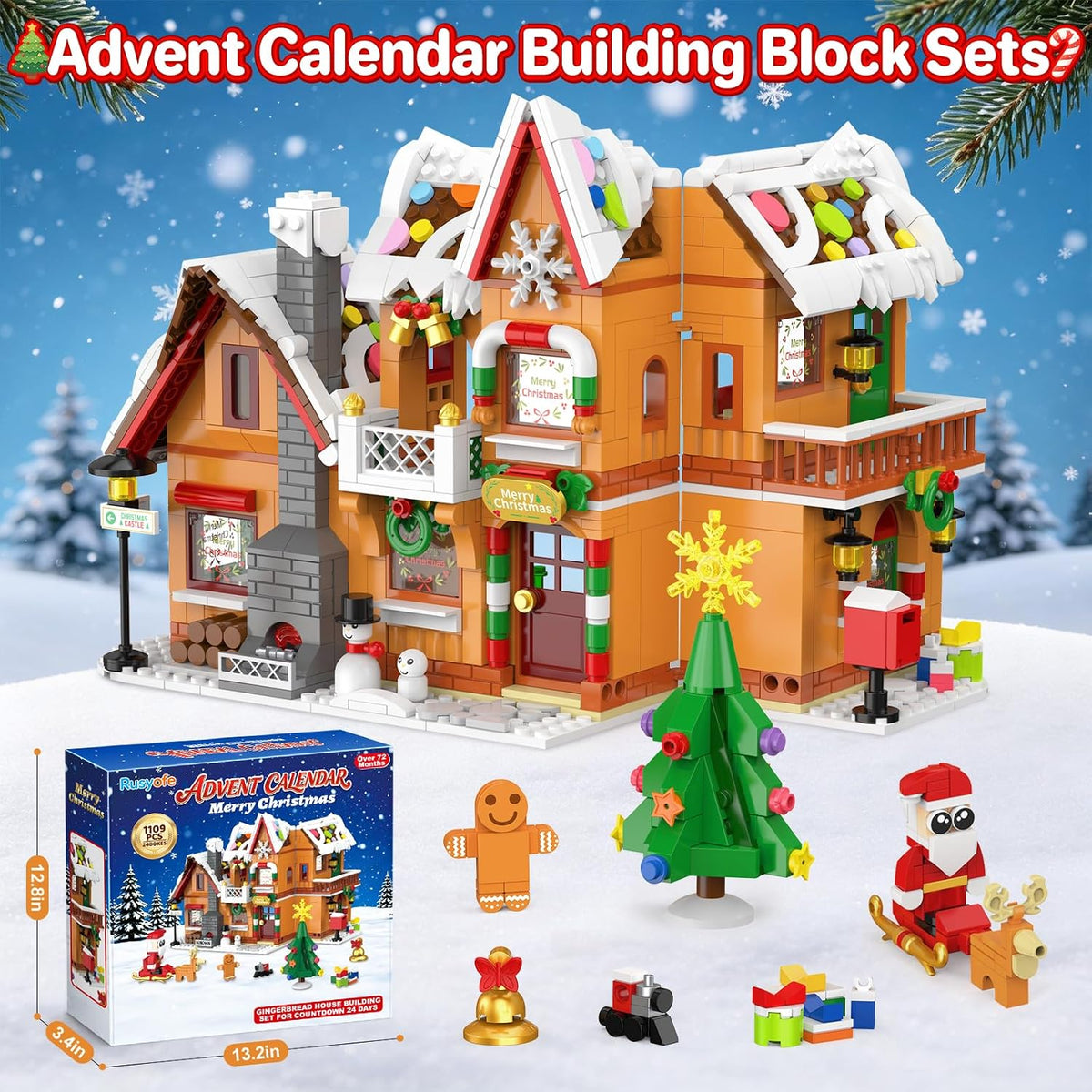 日英美直送 Gingerbread House Building Blocks Advent Calendar 聖誕倒數日曆 大人款/兒童款 聖誕快樂特輯 不參與$900免運 滿$900可加$25免運到順豐站/智能櫃 Christmas Advent Calendars 2026