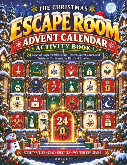 日英美直送 The Christmas Escape Room Activity Book Advent Calendar 聖誕倒數日曆 大人款/兒童款 聖誕快樂特輯 不參與$900免運 滿$900可加$25免運到順豐站/智能櫃 Christmas Advent Calendars 2026