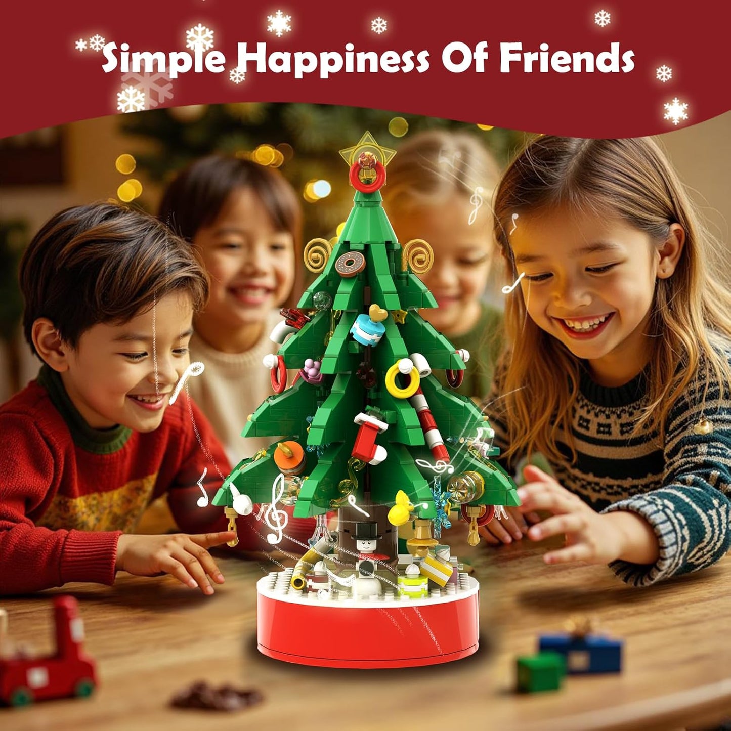英美直送 Music Christmas Tree Building Blocks Set 聖誕倒數日曆 大人款/兒童款 聖誕快樂特輯 聖誕倒數日曆A 不參與$900免運 滿$900可加$25免運 Christmas Advent Calendars 2025