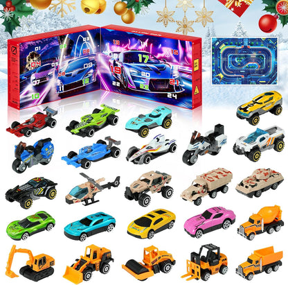 英美直送 Stocking Stuffer Toy Cars 聖誕倒數日曆 兒童款 聖誕快樂特輯 聖誕倒數日曆A 不參與$900免運 滿$900可加$25免運 Christmas Advent Calendars 2025