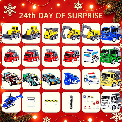 日英美直送 Racing Cars Truck Engineering Vehicles Advent Calendar 聖誕倒數日曆 兒童款 聖誕快樂特輯 不參與$900免運 滿$900可加$25免運到順豐站/智能櫃 Christmas Advent Calendars 2026