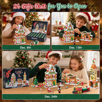 日英美直送 LED Christmas Main Street Building Set Advent Calendar 聖誕倒數日曆 大人款/兒童款 聖誕快樂特輯 不參與$900免運 滿$900可加$25免運到順豐站/智能櫃 Christmas Advent Calendars 2026