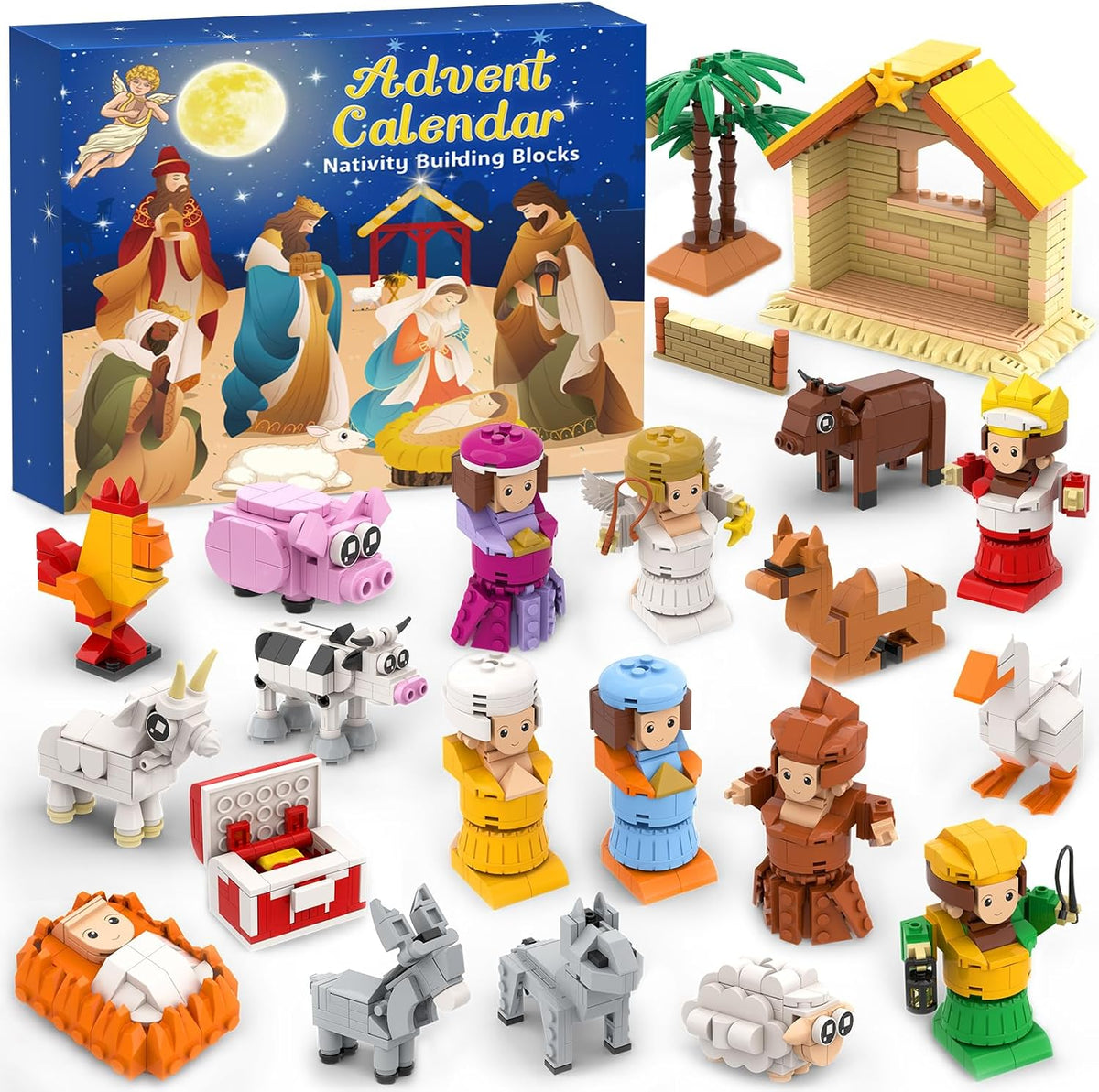 日英美直送 Nativity Building Set Advent Calendar 聖誕倒數日曆 兒童款 聖誕快樂特輯 不參與$900免運 滿$900可加$25免運到順豐站/智能櫃 Christmas Advent Calendars 2026