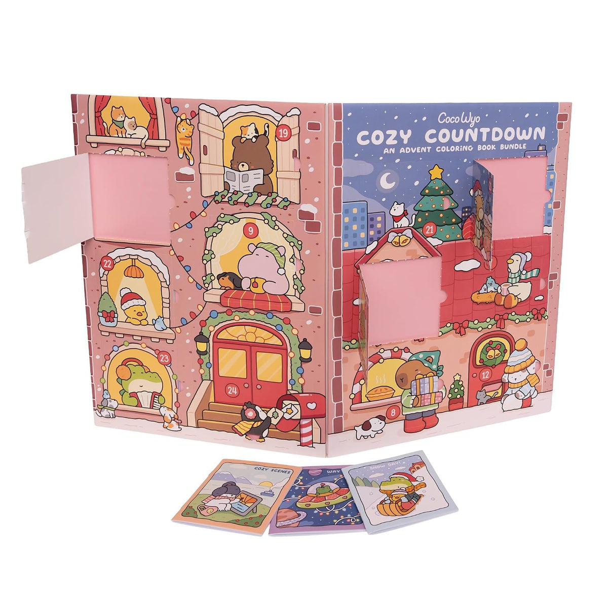 日英美直送 Cozy Coloring Book Bundle Advent Calendar 聖誕倒數日曆 兒童款 聖誕快樂特輯 不參與$900免運 滿$900可加$25免運到順豐站/智能櫃 Christmas Advent Calendars 2026