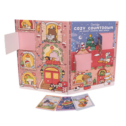 日英美直送 Cozy Coloring Book Bundle Advent Calendar 聖誕倒數日曆 兒童款 聖誕快樂特輯 不參與$900免運 滿$900可加$25免運到順豐站/智能櫃 Christmas Advent Calendars 2026