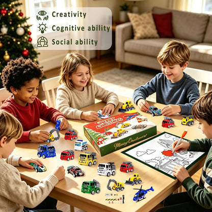 日英美直送 Racing Cars Truck Engineering Vehicles Advent Calendar 聖誕倒數日曆 兒童款 聖誕快樂特輯 不參與$900免運 滿$900可加$25免運到順豐站/智能櫃 Christmas Advent Calendars 2026