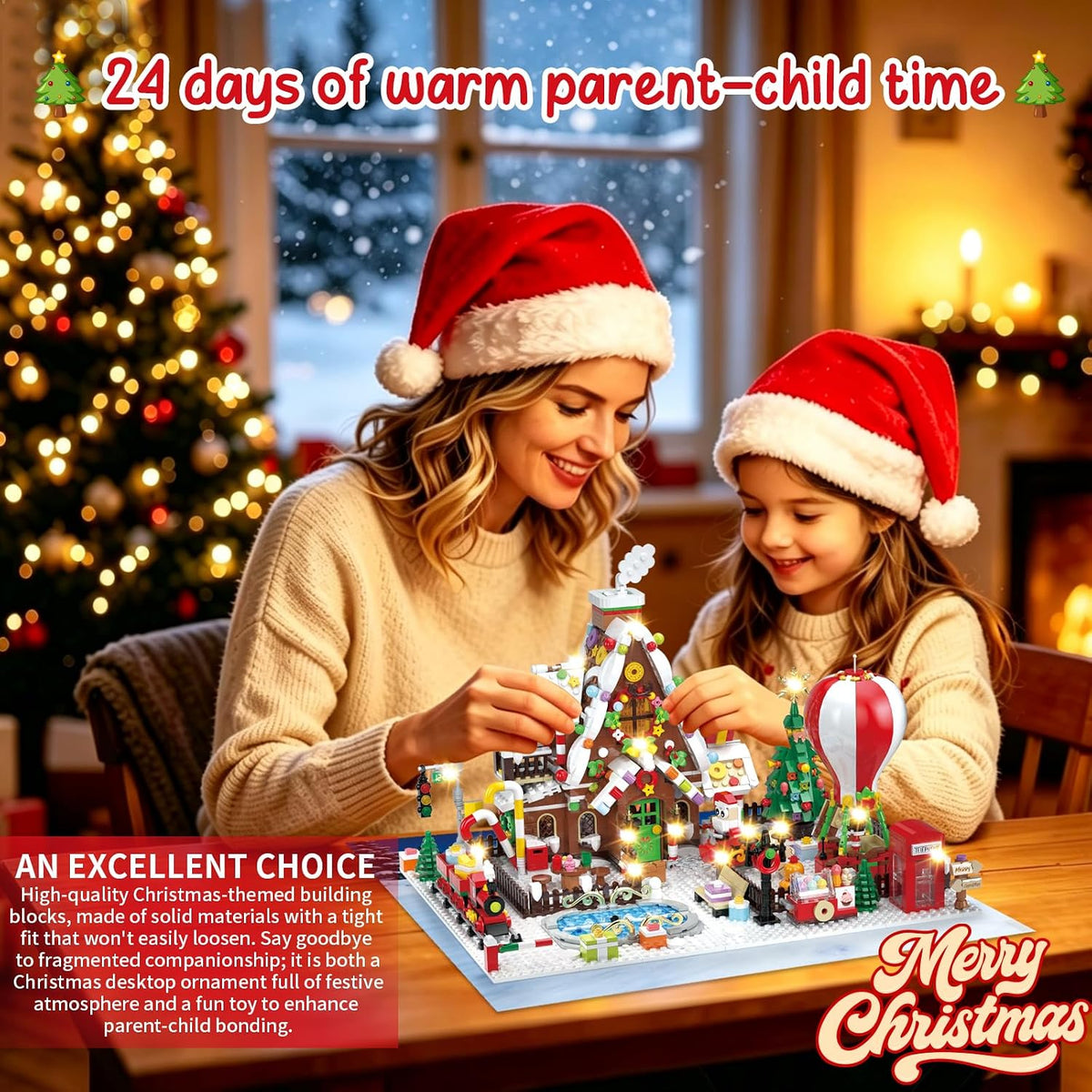 日英美直送 Gingerbread House Building Block Set Advent Calendar 聖誕倒數日曆 大人款/兒童款 聖誕快樂特輯 不參與$900免運 滿$900可加$25免運到順豐站/智能櫃 Christmas Advent Calendars 2026