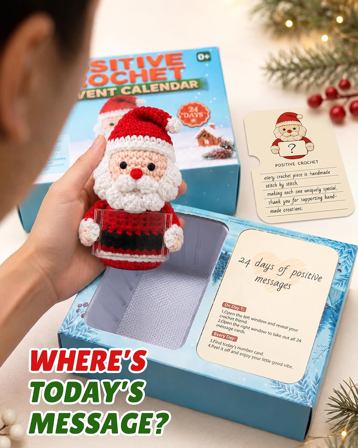 日英美直送 Crochet with 24 Affirmation Cards Advent Calendar 聖誕倒數日曆 大人款/兒童款 聖誕快樂特輯 不參與$900免運 滿$900可加$25免運到順豐站/智能櫃 Christmas Advent Calendars 2026