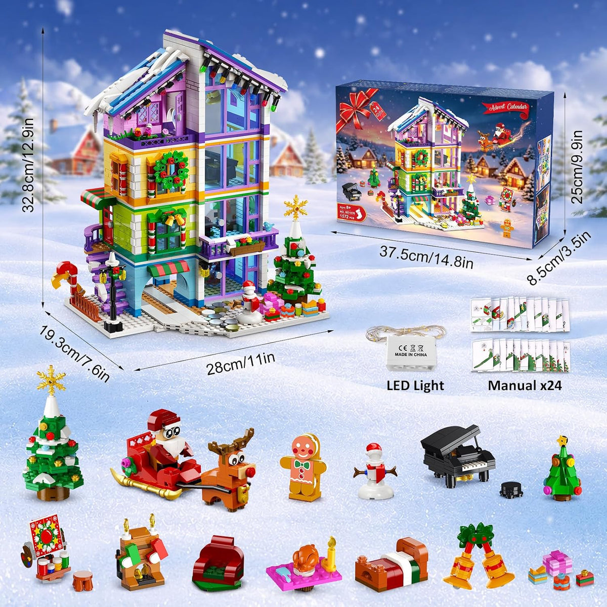 日英美直送 LED Friends House Mini Building Toy Advent Calendar 聖誕倒數日曆 大人款/兒童款 聖誕快樂特輯 不參與$900免運 滿$900可加$25免運到順豐站/智能櫃 Christmas Advent Calendars 2026