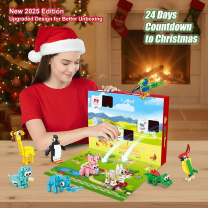 日英美直送 Animal Building Toy Advent Calendar 聖誕倒數日曆 兒童款 聖誕快樂特輯 不參與$900免運 滿$900可加$25免運到順豐站/智能櫃 Christmas Advent Calendars 2026