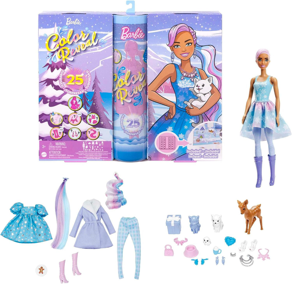 日英美直送 Barbie Color Reveal Advent Calendar 聖誕倒數日曆 兒童款 聖誕快樂特輯 不參與$900免運 滿$900可加$25免運到順豐站/智能櫃 Christmas Advent Calendars 2026