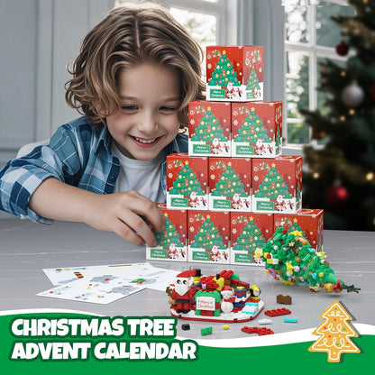 英美直送 LED Christmas Tree Building Blocks Set 聖誕倒數日曆 大人款/兒童款 聖誕快樂特輯 聖誕倒數日曆A 不參與$900免運 滿$900可加$25免運 Christmas Advent Calendars 2025