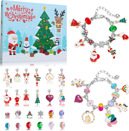 英美直送 DIY Charm Bracelets Kits 聖誕倒數日曆 兒童款 聖誕快樂特輯 聖誕倒數日曆A 不參與$900免運 滿$900可加$25免運 Christmas Advent Calendars 2025