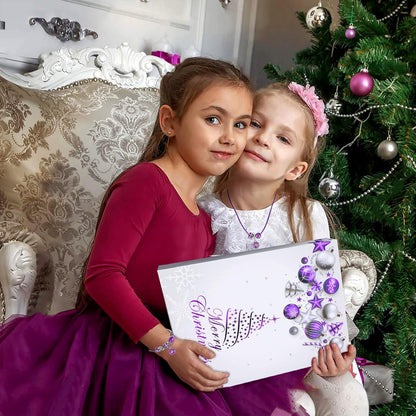 英美直送 Purple Jewelry Set 聖誕倒數日曆 大人款 聖誕快樂特輯 聖誕倒數日曆A 不參與$900免運 滿$900可加$25免運 Christmas Advent Calendars 2025