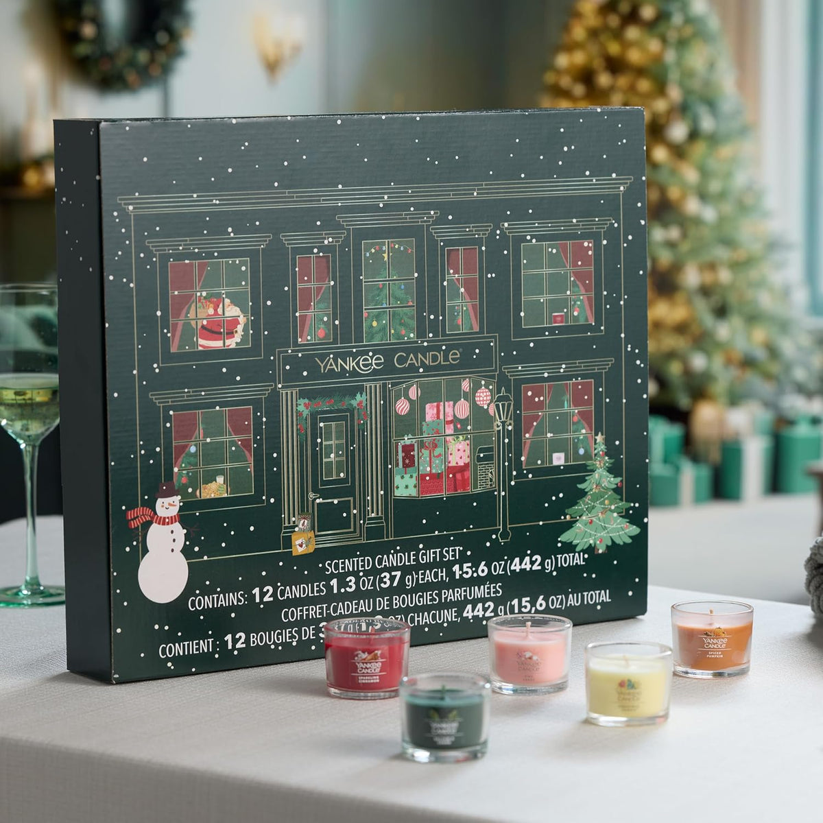 日英美直送 Yankee Candle Signature Votive Mini Candle Jars 12 Day Advent Calendar 聖誕倒數日曆 大人款 聖誕快樂特輯 不參與$900免運 滿$900可加$25免運到順豐站/智能櫃 Christmas Advent Calendars 2026