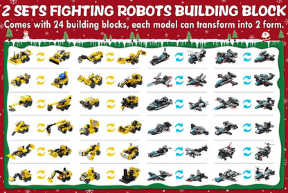 英美直送 STEM Robot Building Blocks 聖誕倒數日曆 兒童款 聖誕快樂特輯 聖誕倒數日曆A 不參與$900免運 滿$900可加$25免運 Christmas Advent Calendars 2025