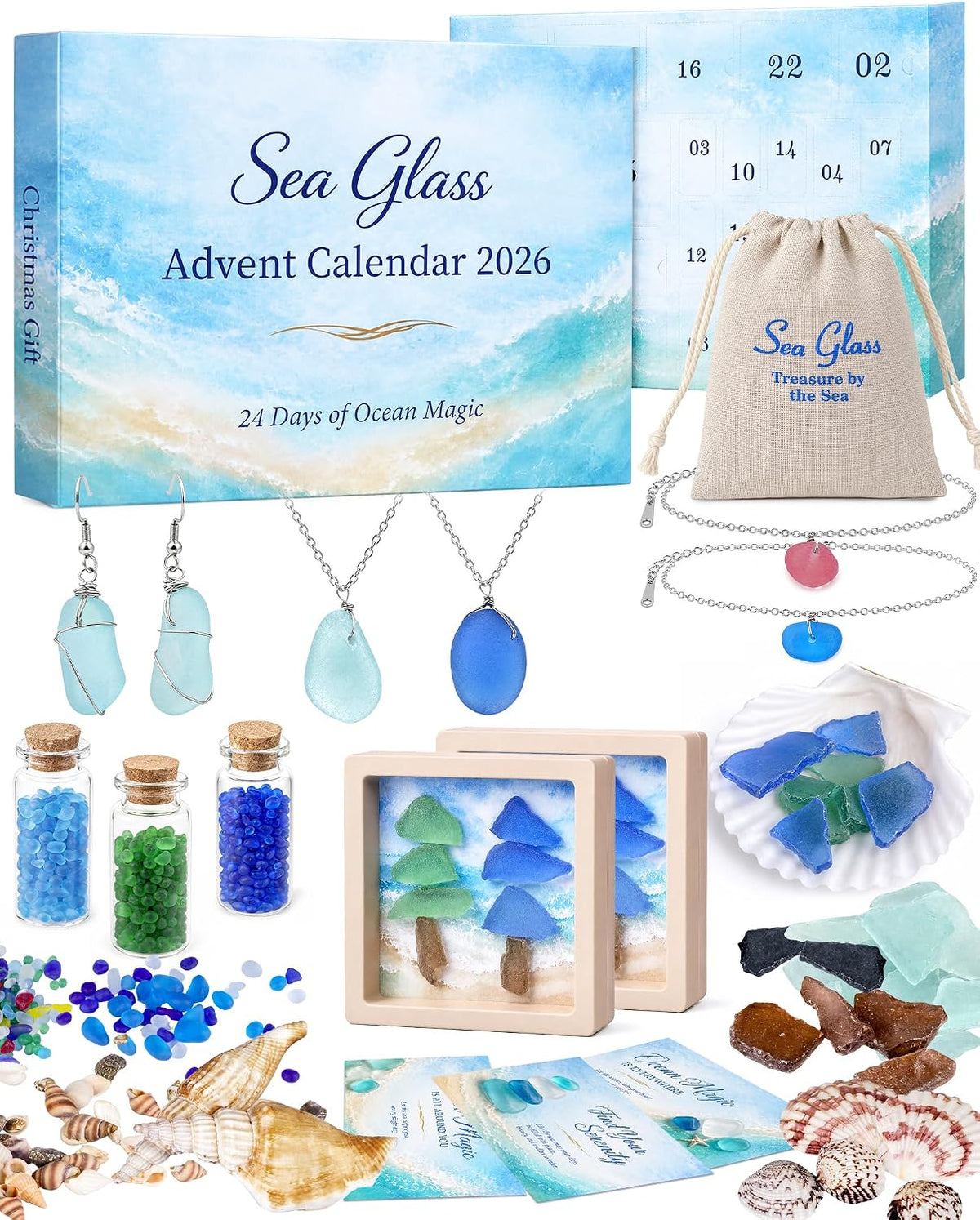 日英美直送 Sea Glass Advent Calendar 聖誕倒數日曆 大人款/兒童款 聖誕快樂特輯 不參與$900免運 滿$900可加$25免運到順豐站/智能櫃 Christmas Advent Calendars 2026