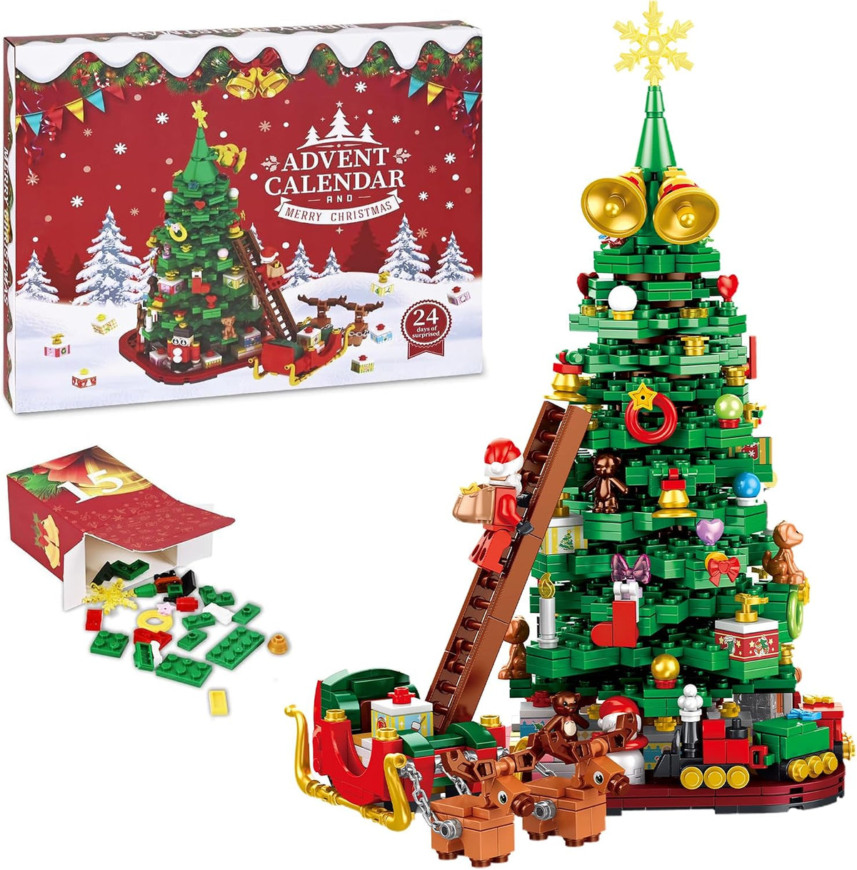 日英美直送 Christmas Tree Building Block Advent Calendar 聖誕倒數日曆 大人款/兒童款 聖誕快樂特輯 不參與$900免運 滿$900可加$25免運到順豐站/智能櫃 Christmas Advent Calendars 2026