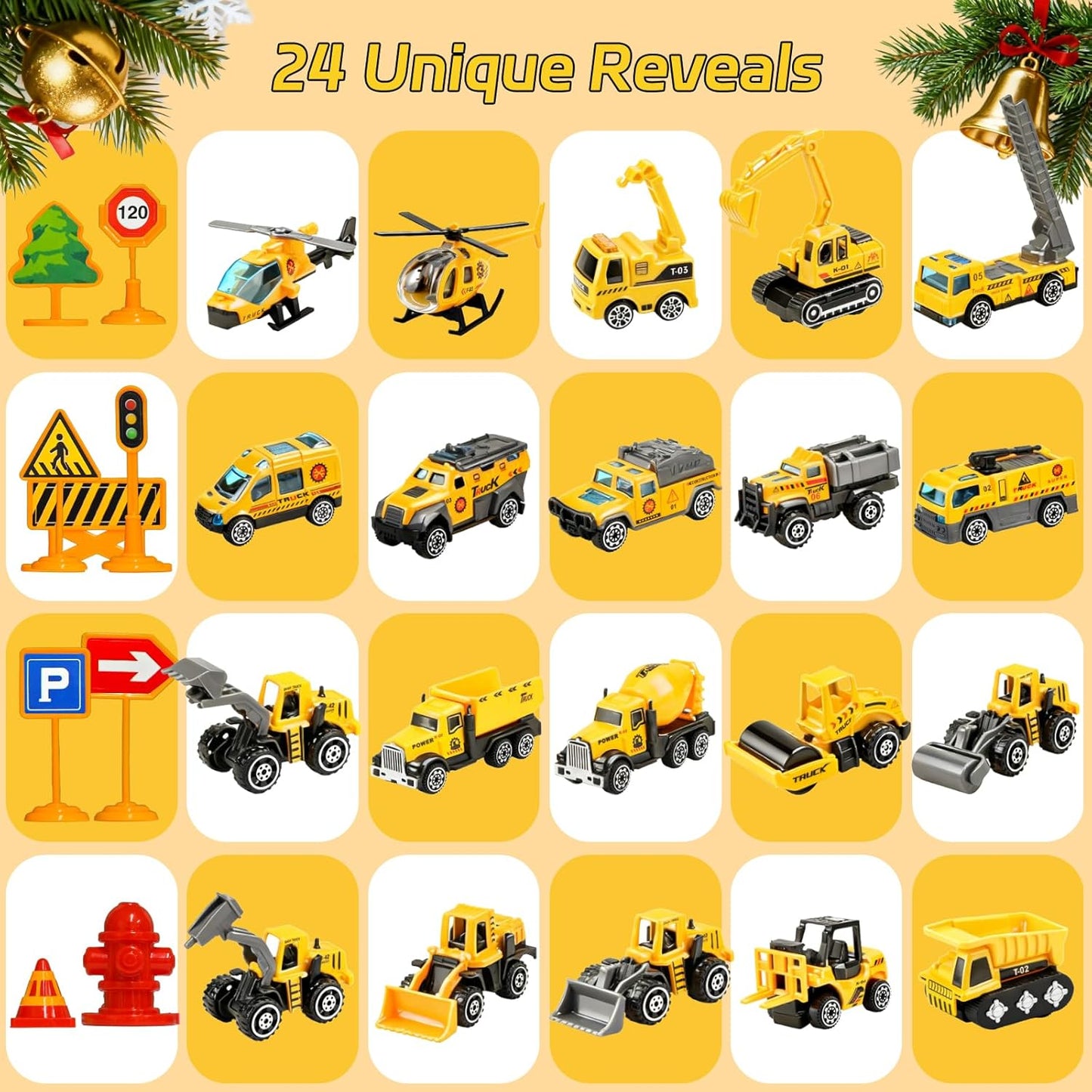 英美直送 Alloys Truck Construction 聖誕倒數日曆 兒童款 聖誕快樂特輯 聖誕倒數日曆A 不參與$900免運 滿$900可加$25免運 Christmas Advent Calendars 2025