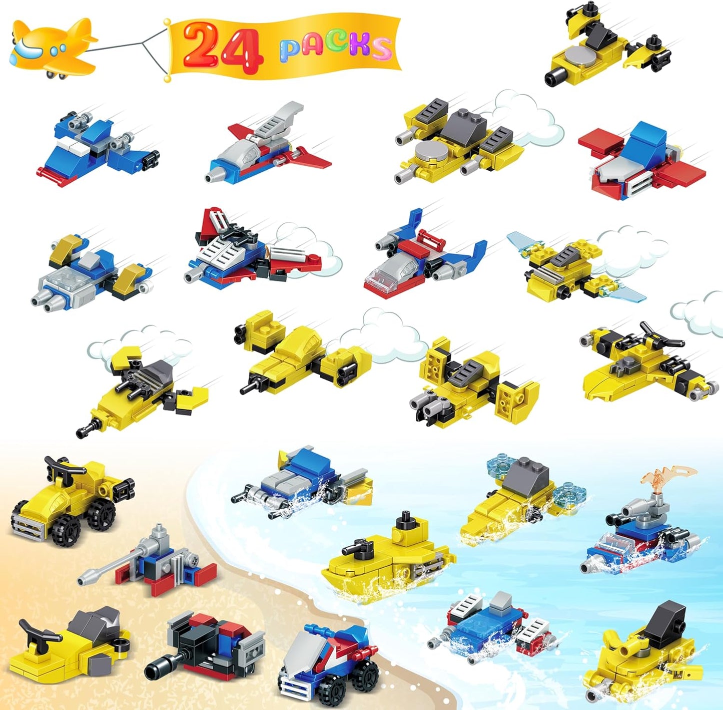 英美直送 Transform Robot Building Blocks 聖誕倒數日曆 兒童款 聖誕快樂特輯 聖誕倒數日曆A 不參與$900免運 滿$900可加$25免運 Christmas Advent Calendars 2025