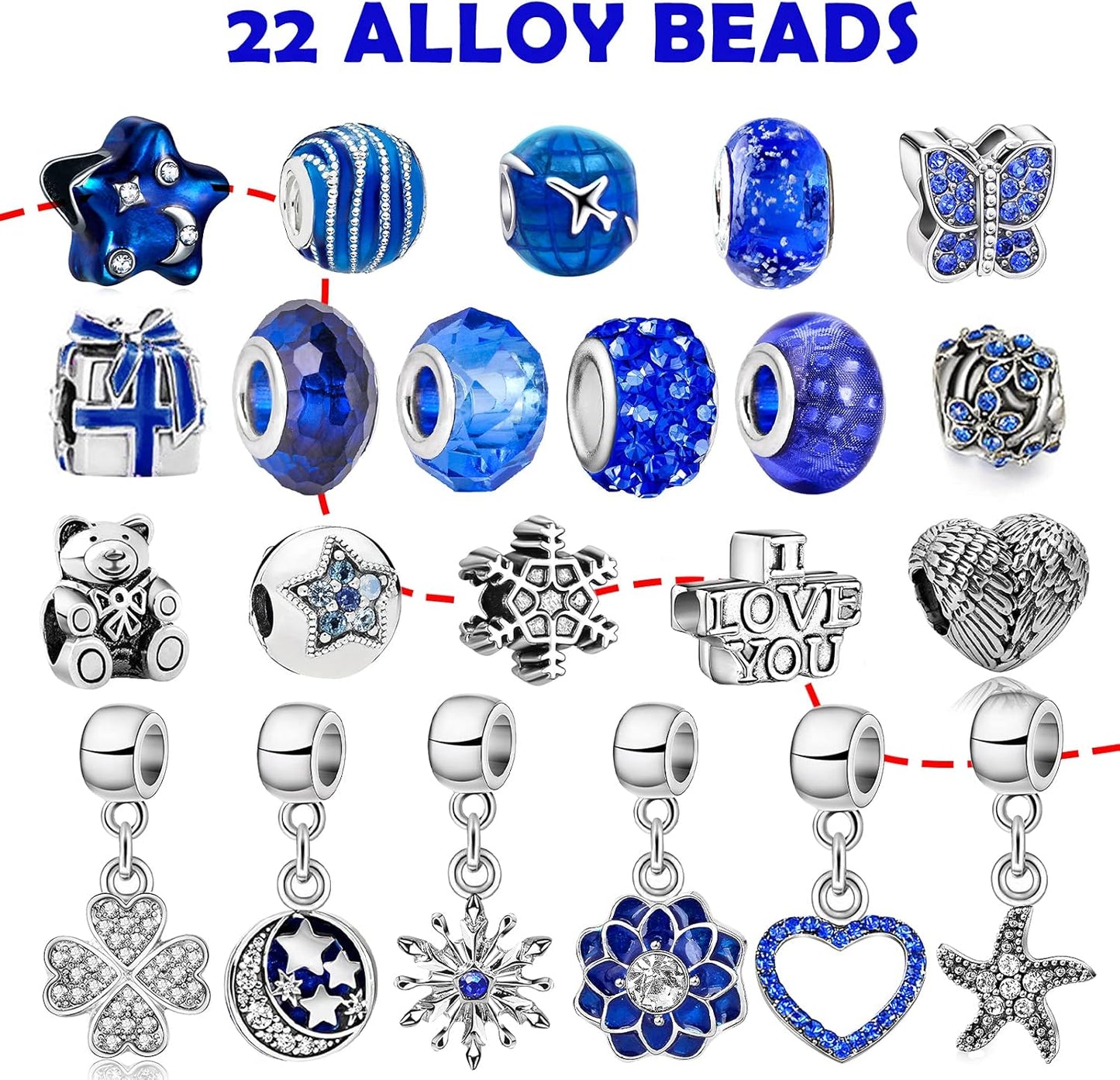 英美直送 Blue Jewelry Set 聖誕倒數日曆 大人款 聖誕快樂特輯 聖誕倒數日曆A 不參與$900免運 滿$900可加$25免運 Christmas Advent Calendars 2025