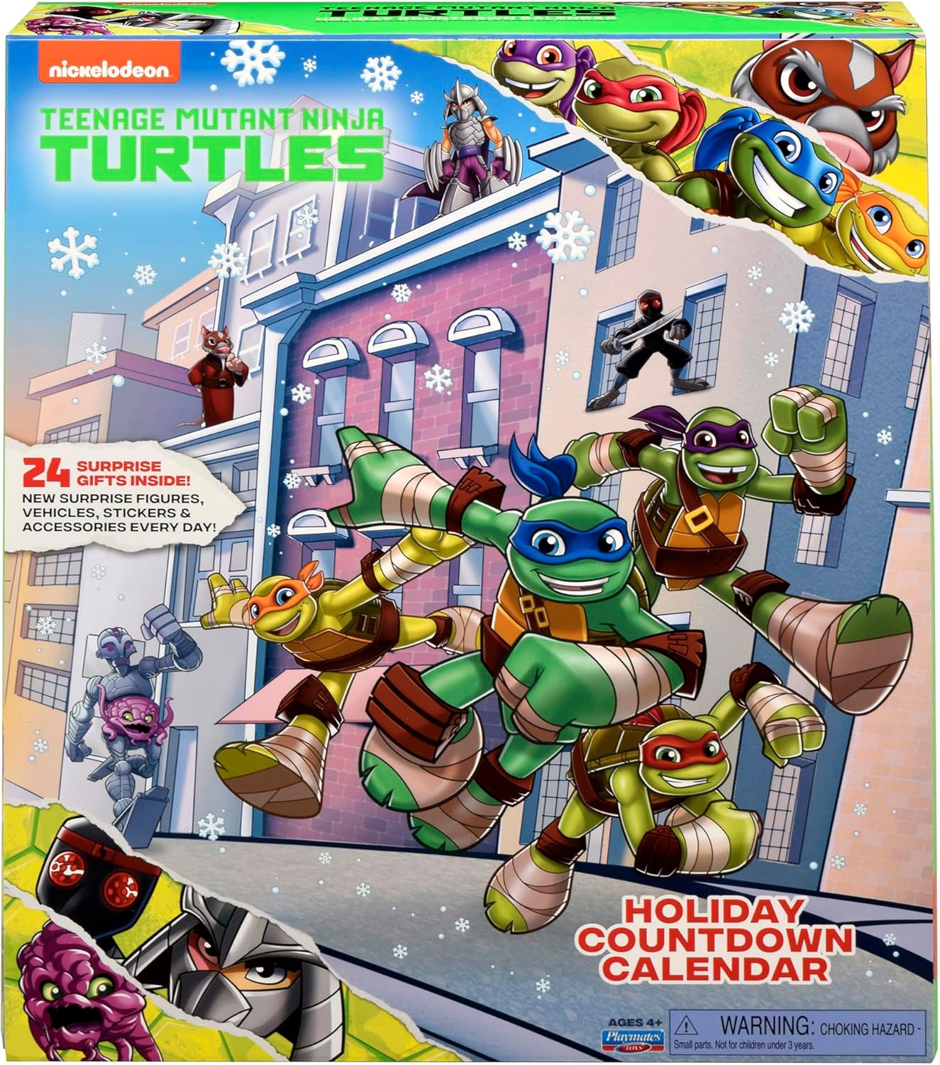 英美直送 Teenage Mutant Ninja Turtles 聖誕倒數日曆 兒童款 聖誕快樂特輯 聖誕倒數日曆A 不參與$900免運 滿$900可加$25免運 Christmas Advent Calendars 2025