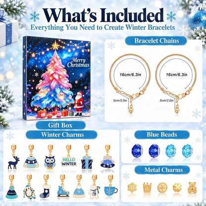 日英美直送 DIY Charm Bracelet Making Kit Advent Calendar 聖誕倒數日曆 兒童款 聖誕快樂特輯 不參與$900免運 滿$900可加$25免運到順豐站/智能櫃 Christmas Advent Calendars 2026