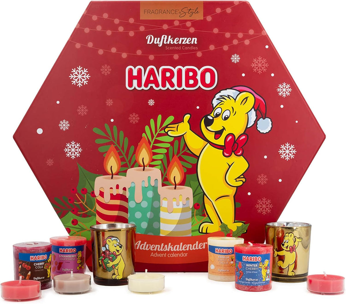 日英美直送 Haribo Scented Candles Advent Calendar 聖誕倒數日曆 大人款 聖誕快樂特輯 不參與$900免運 滿$900可加$25免運到順豐站/智能櫃 Christmas Advent Calendars 2026