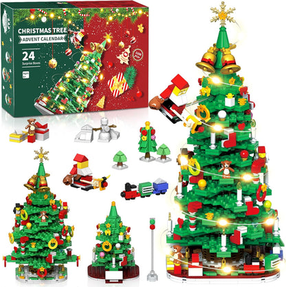 英美直送 LED Christmas Tree Building Blocks Set 聖誕倒數日曆 大人款/兒童款 聖誕快樂特輯 聖誕倒數日曆A 不參與$900免運 滿$900可加$25免運 Christmas Advent Calendars 2025