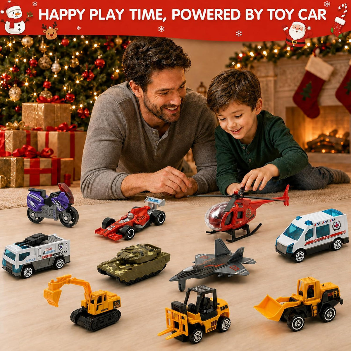 日英美直送 Alloy Cars Advent Calendar 聖誕倒數日曆 兒童款 聖誕快樂特輯 不參與$900免運 滿$900可加$25免運到順豐站/智能櫃 Christmas Advent Calendars 2026