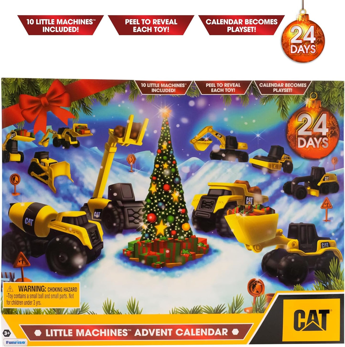 英美直送 CAT Construction Toys, Little Machines  聖誕倒數日曆 兒童款 聖誕快樂特輯 聖誕倒數日曆A 不參與$900免運 滿$900可加$25免運 Christmas Advent Calendars 2025