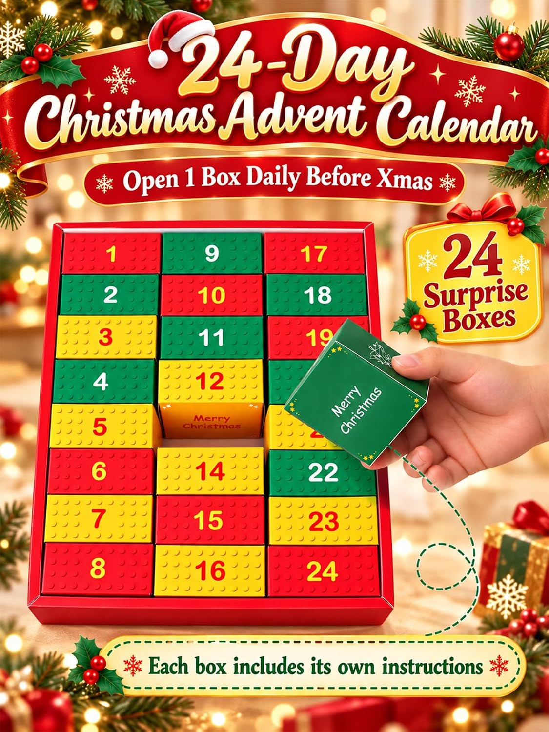 日英美直送 Christmas Blocks Advent Calendar 聖誕倒數日曆 大人款/兒童款 聖誕快樂特輯 不參與$900免運 滿$900可加$25免運到順豐站/智能櫃 Christmas Advent Calendars 2026