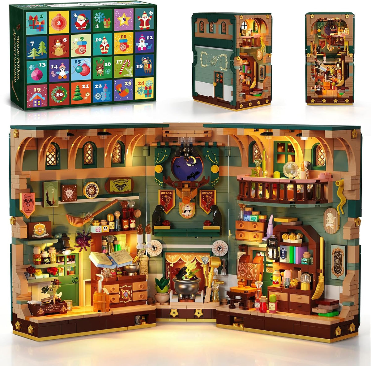 日英美直送 LED Magic Book Nook Building Set Advent Calendar 聖誕倒數日曆 大人款/兒童款 聖誕快樂特輯 不參與$900免運 滿$900可加$25免運到順豐站/智能櫃 Christmas Advent Calendars 2026