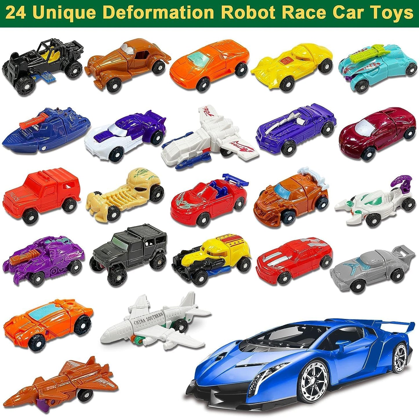 英美直送 Transform Car Robot Toys 聖誕倒數日曆 兒童款 聖誕快樂特輯 聖誕倒數日曆A 不參與$900免運 滿$900可加$25免運 Christmas Advent Calendars 2025