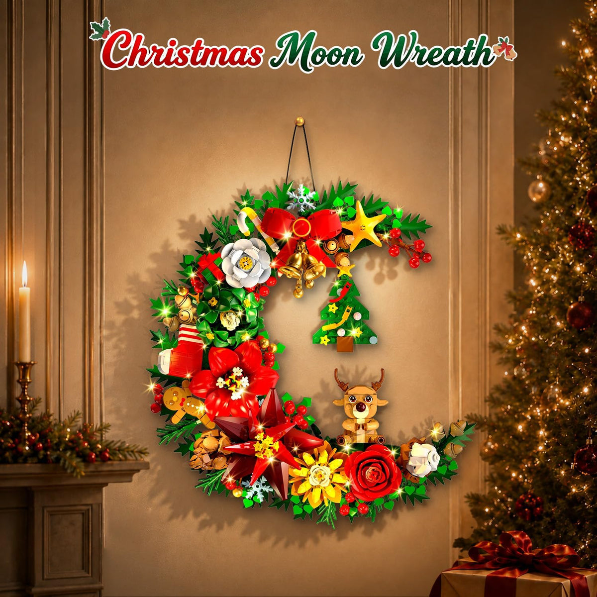日英美直送 LED Christmas Moon Wreath Building Set Advent Calendar 聖誕倒數日曆 大人款/兒童款 聖誕快樂特輯 不參與$900免運 滿$900可加$25免運到順豐站/智能櫃 Christmas Advent Calendars 2026