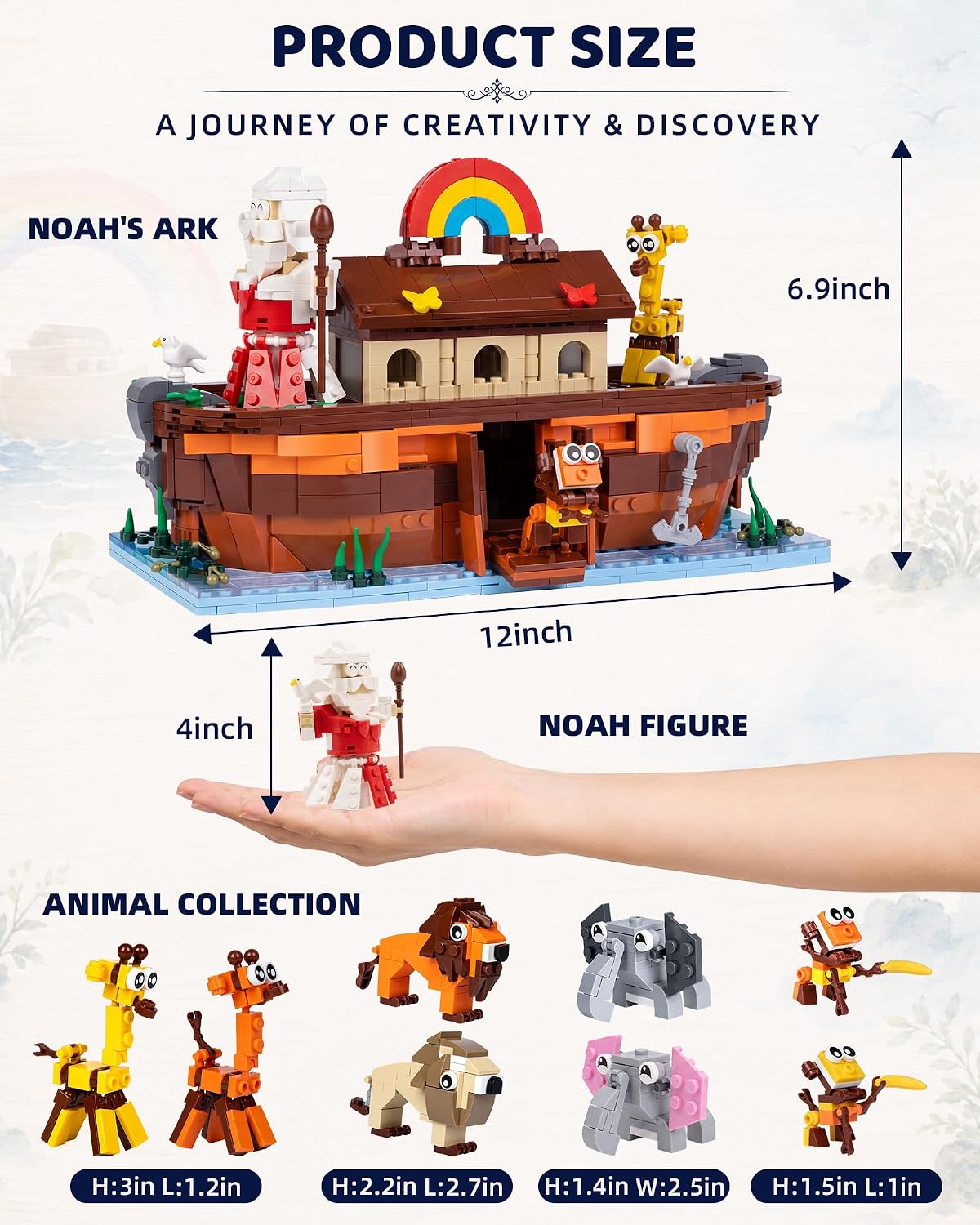 日英美直送 Noah's Ark Building Blocks Set Advent Calendar 聖誕倒數日曆 兒童款 聖誕快樂特輯 不參與$900免運 滿$900可加$25免運到順豐站/智能櫃 Christmas Advent Calendars 2026