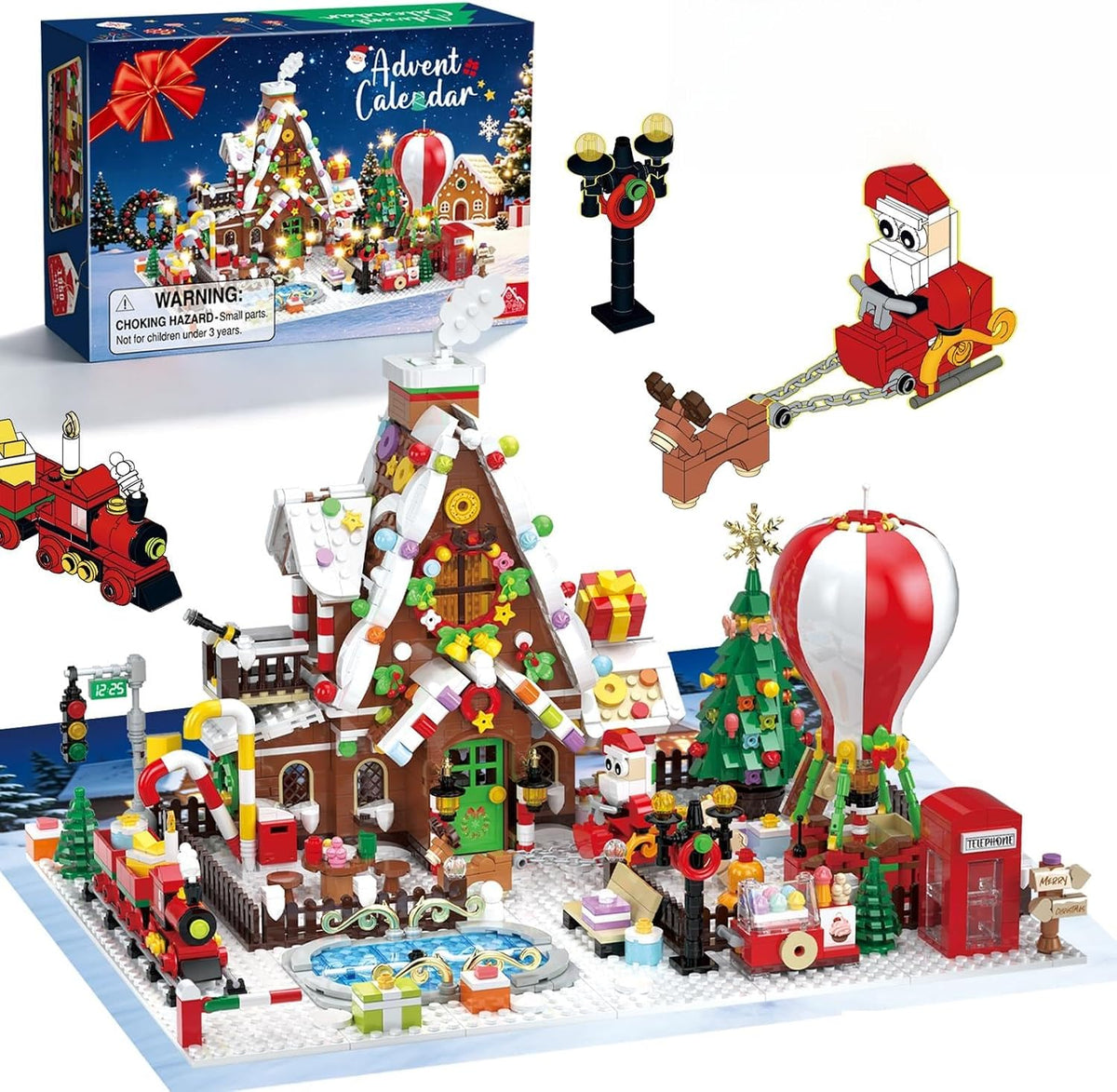 日英美直送 Gingerbread House Building Block Set Advent Calendar 聖誕倒數日曆 大人款/兒童款 聖誕快樂特輯 不參與$900免運 滿$900可加$25免運到順豐站/智能櫃 Christmas Advent Calendars 2026
