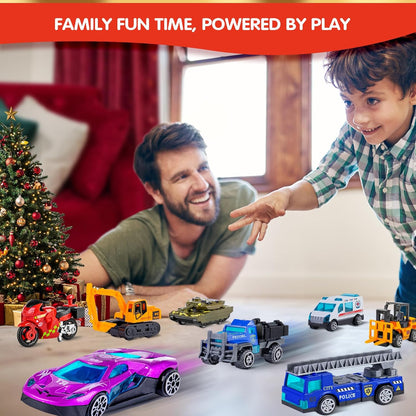 英美直送 24 Days Alloy Cars 聖誕倒數日曆 兒童款 聖誕快樂特輯 聖誕倒數日曆A 不參與$900免運 滿$900可加$25免運 Christmas Advent Calendars 2025