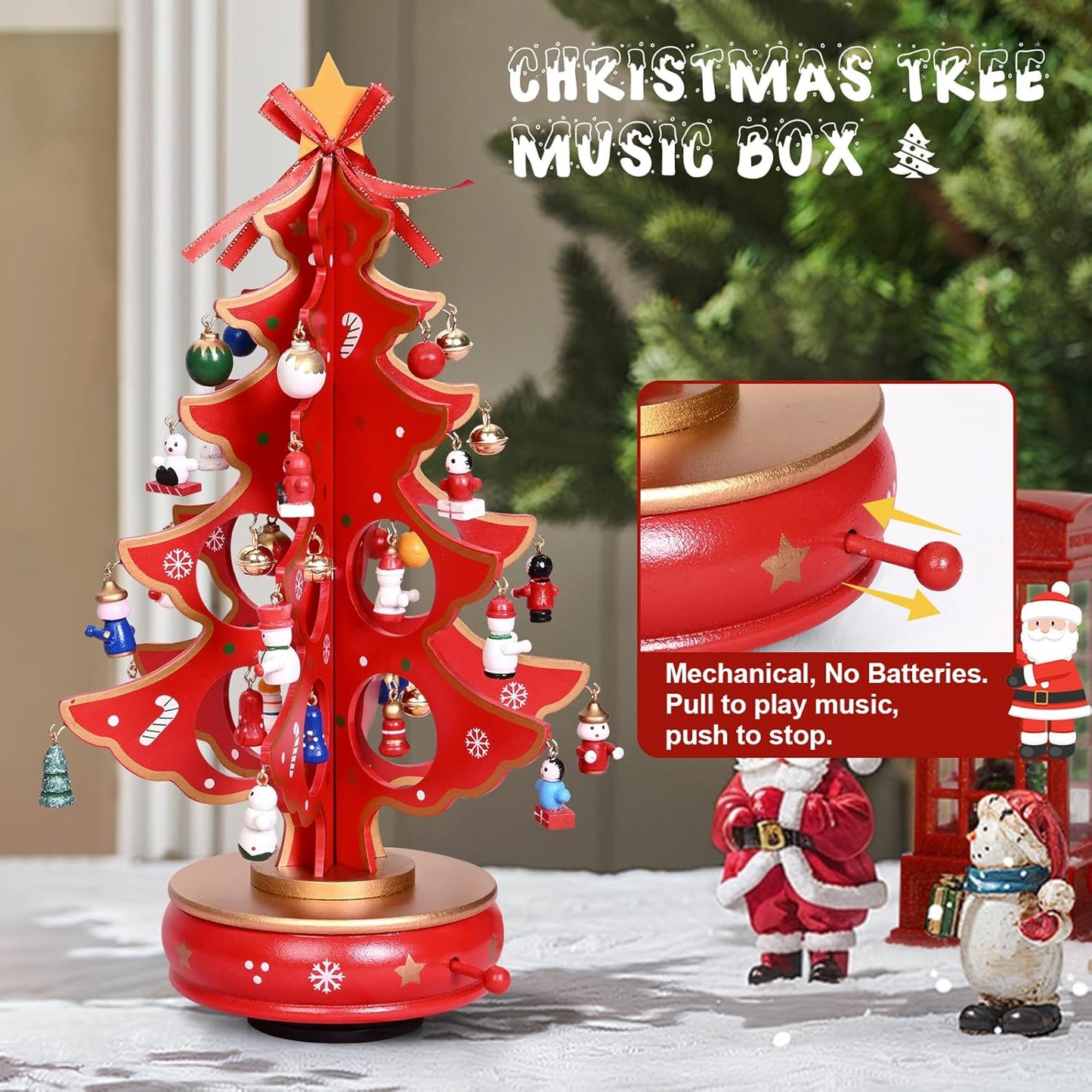 英美直送 Musical Wooden Christmas Tree 聖誕倒數日曆 大人款 聖誕快樂特輯 聖誕倒數日曆A 不參與$900免運 滿$900可加$25免運 Christmas Advent Calendars 2025