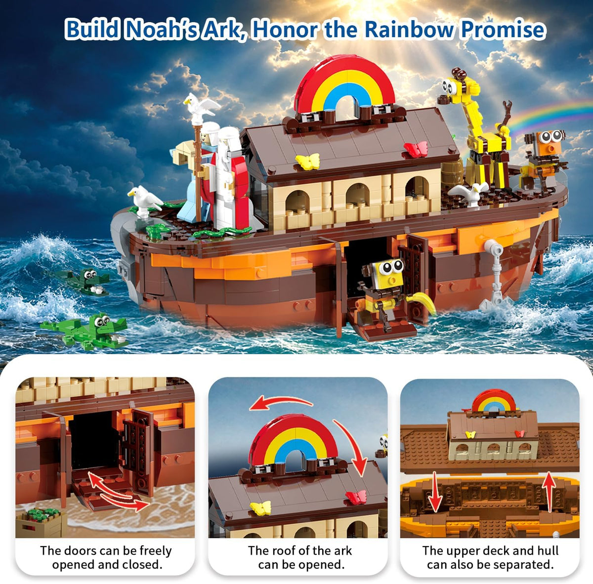 日英美直送 Noah's Ark Building Blocks Set Advent Calendar 聖誕倒數日曆 兒童款 聖誕快樂特輯 不參與$900免運 滿$900可加$25免運到順豐站/智能櫃 Christmas Advent Calendars 2026