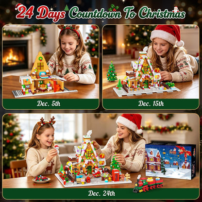 日英美直送 LED Gingerbread House Mini Building Set Advent Calendar 聖誕倒數日曆 大人款/兒童款 聖誕快樂特輯 不參與$900免運 滿$900可加$25免運到順豐站/智能櫃 Christmas Advent Calendars 2026
