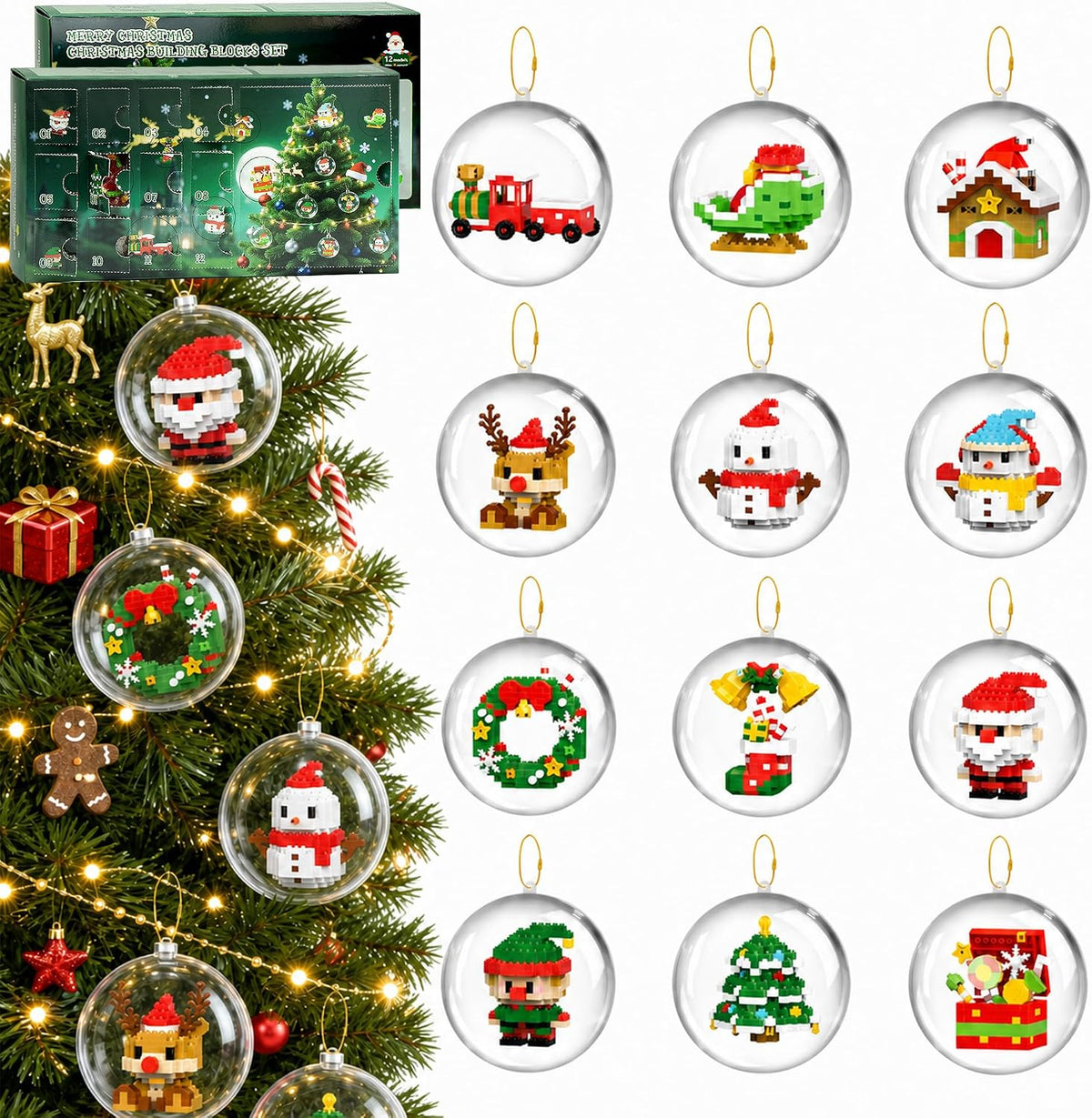 日英美直送 Christmas Decor Building Blocks 12 Day Advent Calendar 聖誕倒數日曆 大人款/兒童款 聖誕快樂特輯 不參與$900免運 滿$900可加$25免運到順豐站/智能櫃 Christmas Advent Calendars 2026