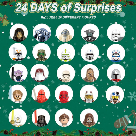 英美直送 Toy Figures Building Blocks Surprise 聖誕倒數日曆 兒童款 聖誕快樂特輯 聖誕倒數日曆A 不參與$900免運 滿$900可加$25免運 Christmas Advent Calendars 2025