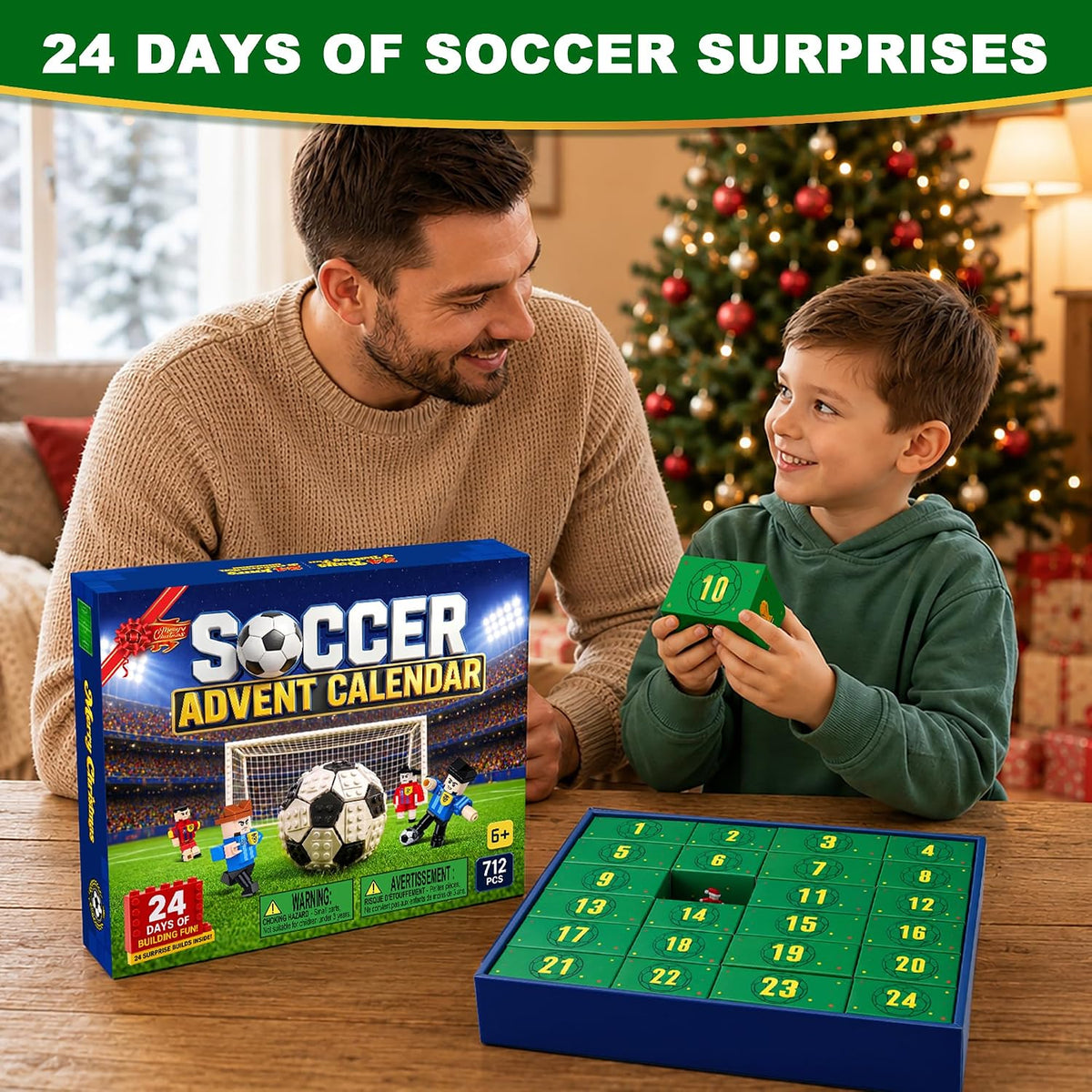 日英美直送 Soccer Building Blocks Advent Calendar 聖誕倒數日曆 大人款/兒童款 聖誕快樂特輯 不參與$900免運 滿$900可加$25免運到順豐站/智能櫃 Christmas Advent Calendars 2026
